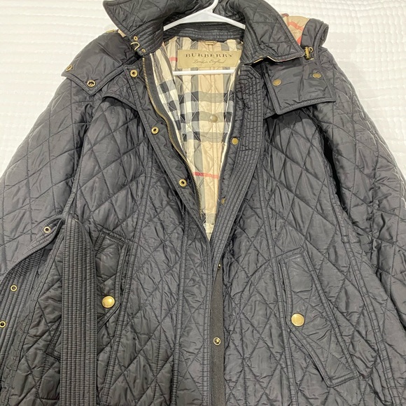 burberry quilted blazer